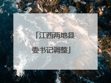 江西两地县委书记调整